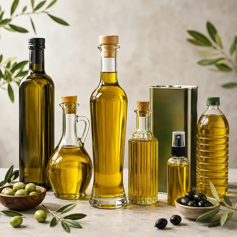 tipos envases aceite oliva